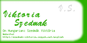 viktoria szedmak business card